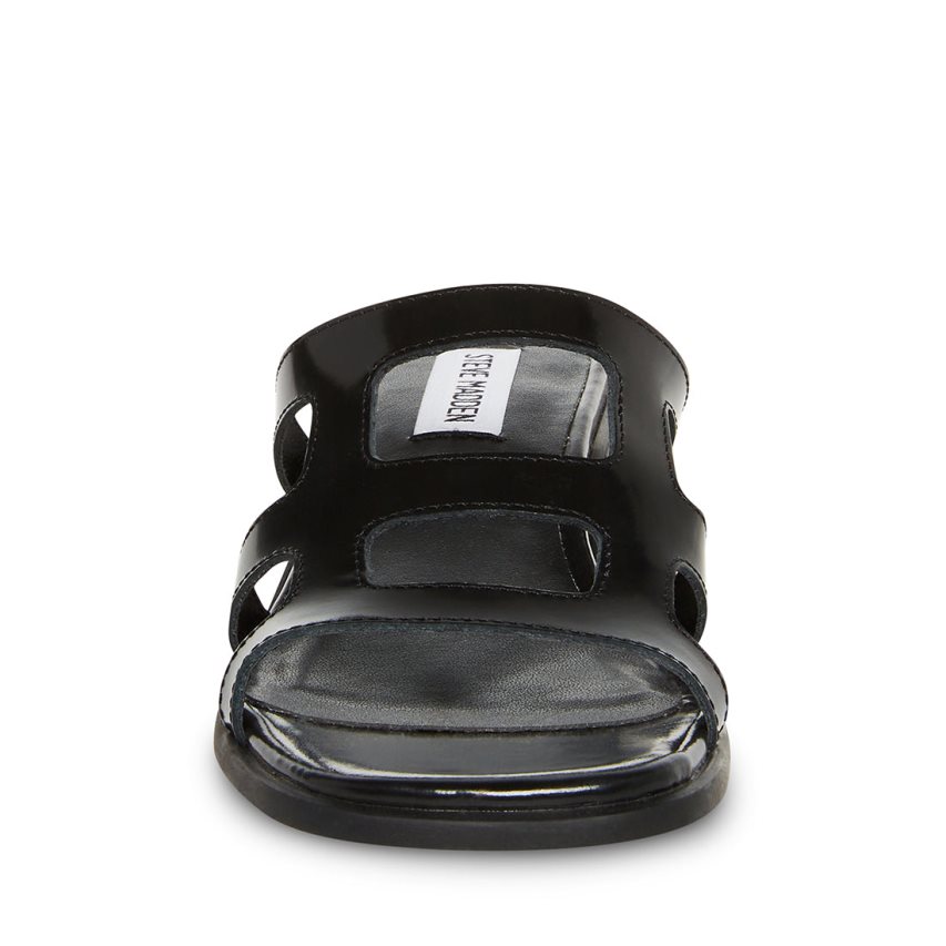 Mulas Steve Madden Princess Cuero Mujer Negras | ES CA94S0